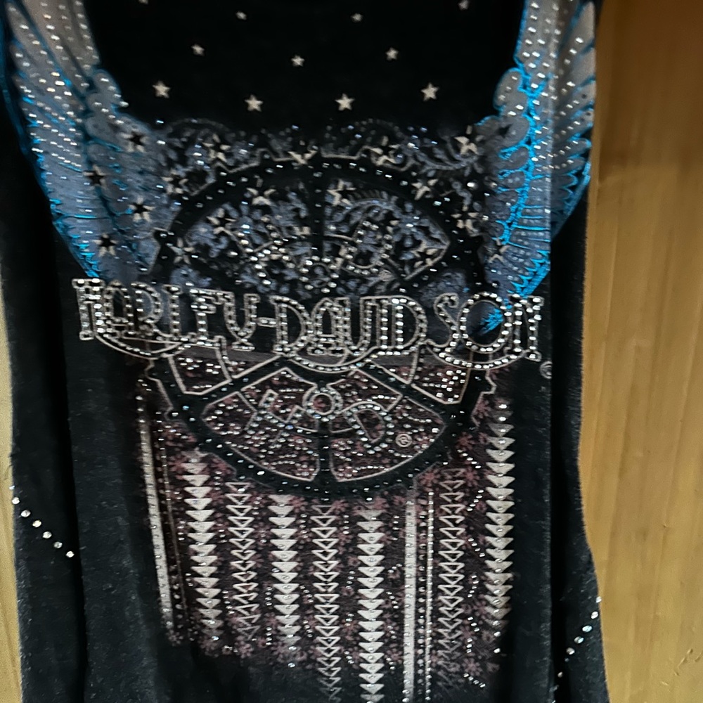 Bling tank top. Crystals on back too